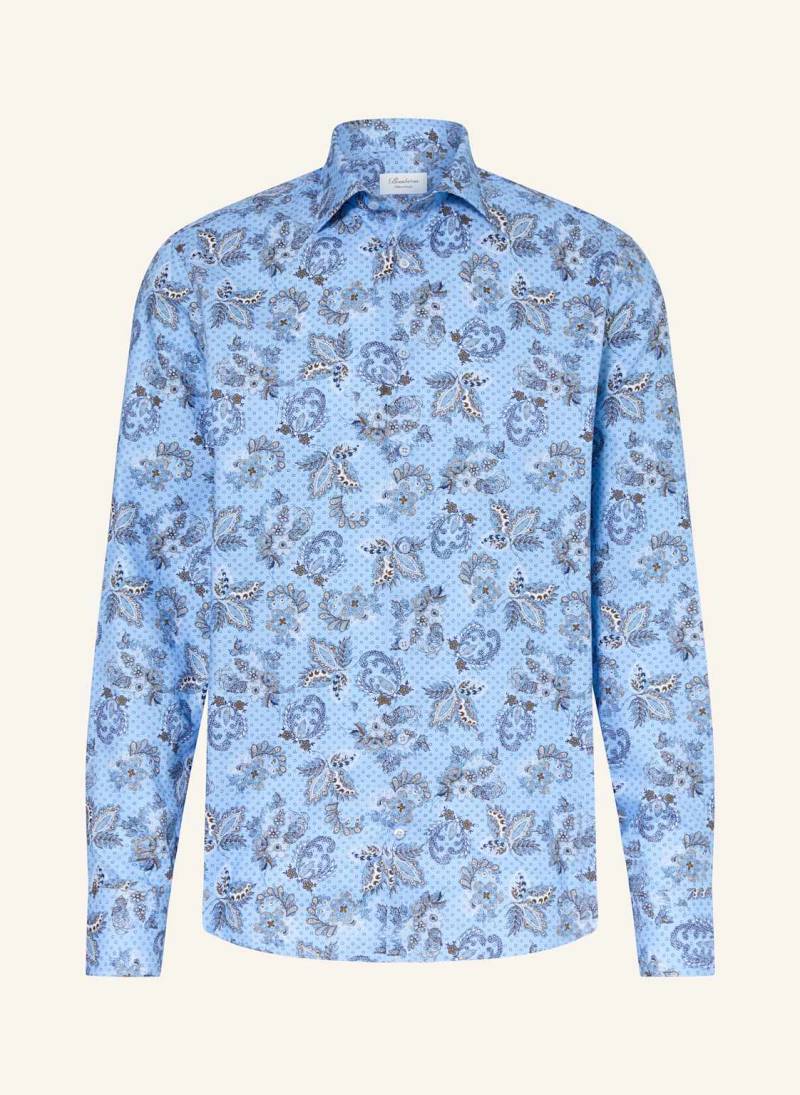 Stenströms Hemd Fitted Body Fit blau von Stenströms