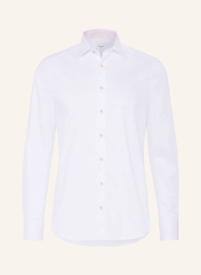 Stenströms Hemd Slim Fit weiss von Stenströms