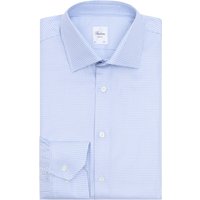 Stenströms Hemd aus Super Twofold Cotton mit Muster, Slimline in 44S von Stenströms