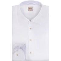 Stenströms Hemd aus Twofold Super Cotton mit Ausputz, Regular Fit in XL von Stenströms