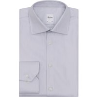 Stenströms Hemd aus Twofold Super Cotton mit Fischgrät-Muster, Slimline in 41S von Stenströms