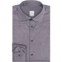 Stenströms Hemd aus Twofold Super Cotton mit Kleinkaromuster, Slimline in 41S von Stenströms