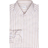 Stenströms Twofold Super Cotton-Hemd mit Blockstreifen in Vollzwirn-Qualität, Slimline in 43S von Stenströms