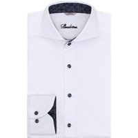 Stenströms Twill-Hemd aus Twofold Super Cotton mit Ausputz, Regular Fit in L von Stenströms
