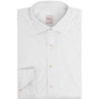 Stenströms Hemd mit Fineliner-Streifen aus Twofold Super Cotton, Slimline in S/M von Stenströms