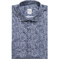 Stenströms Twill Hemd mit Paisley-Muster und extralangem Arm, Regular in 43L von Stenströms