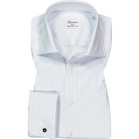 Stenströms Herren Hemd blau gestreift von Stenströms