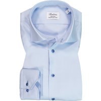 Stenströms Herren Hemd blau gemustert von Stenströms