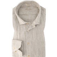 Stenströms Herren Hemd beige gestreift von Stenströms