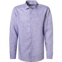 Stenströms Herren Hemd blau meliert von Stenströms