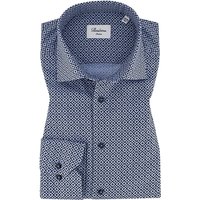 Stenströms Herren Hemd blau Baumwolle von Stenströms