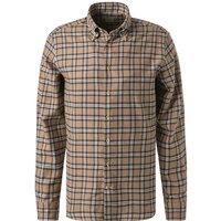 Stenströms Herren Hemd braun Flanell von Stenströms