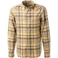 Stenströms Herren Hemd braun Flanell von Stenströms