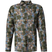 Stenströms Herren Hemd blau Leinen von Stenströms