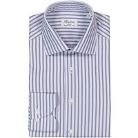 Stenströms Herren Hemd blau Baumwolle von Stenströms