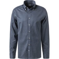 Stenströms Herren Hemd blau meliert von Stenströms