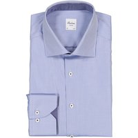 Stenströms Herren Hemd blau Baumwolle von Stenströms