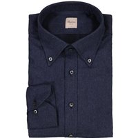 Stenströms Herren Hemd blau meliert von Stenströms