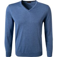 Stenströms Herren Pullover blau unifarben von Stenströms