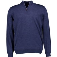 Stenströms Herren Troyer blau Merinowolle unifarben von Stenströms