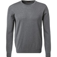 Stenströms Herren Pullover grau Merinowolle unifarben von Stenströms