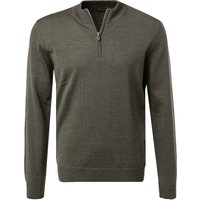 Stenströms Herren Pullover grün unifarben von Stenströms