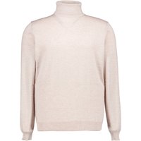 Stenströms Herren Rollkragenpullover beige unifarben von Stenströms