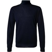 Stenströms Herren Rollkragenpullover blau Merinowolle unifarben von Stenströms