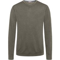 Stenströms Leichter Rundhalspullover aus Merinowolle mit Ellenbogen-Patches von Stenströms