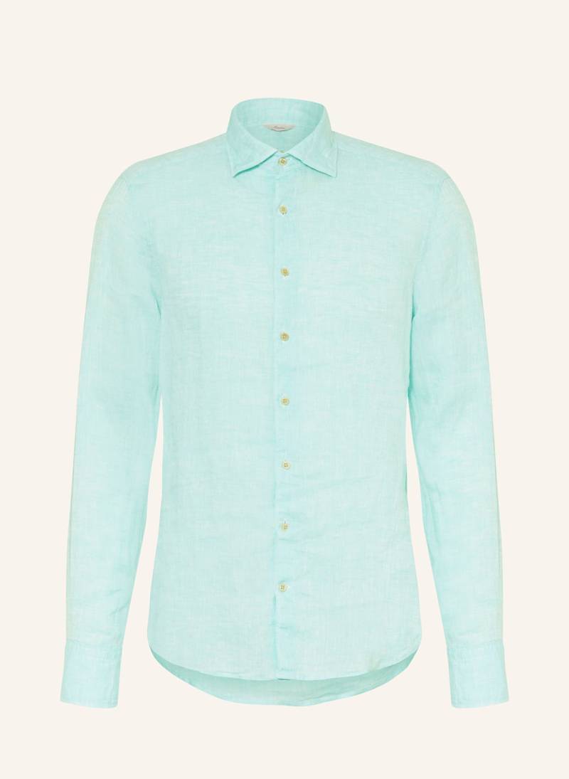 Stenströms Leinenhemd Slim Fit blau von Stenströms