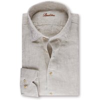 Stenströms Leinenhemd in melierter Optik, Slimline in S/S von Stenströms