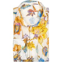 Stenströms Leinenhemd mit buntem Blumen-Print, Comfort Fit von Stenströms