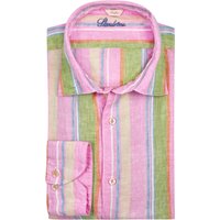 Stenströms Leinenhemd mit buntem Streifenmuster, Comfort Fit von Stenströms
