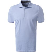 Stenströms Herren Polo-Shirt blau Baumwoll-Piqué von Stenströms