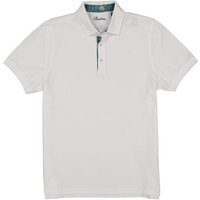 Stenströms Herren Polo-Shirt weiß Baumwoll-Piqué von Stenströms