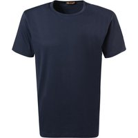 Stenströms Herren T-Shirt blau Baumwolle von Stenströms