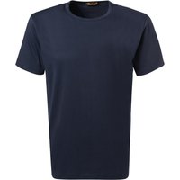 Stenströms Herren T-Shirt blau Baumwolle von Stenströms