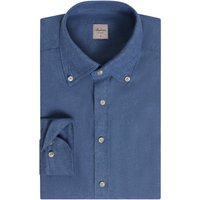Stenströms Flanellhemd aus Twofold Super Cotton mit Button-Down-Kragen, Slimline in S/M von Stenströms