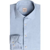 Stenströms Unifarbenes und softes Flanellhemd mit Kentkragen, Regular in XL von Stenströms