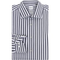 Stenströms Vollzwirn-Baumwollhemd mit Blockstreifen, Regular Fit in 45 von Stenströms