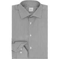 Stenströms Vollzwirn Baumwollhemd mit Streifenmuster und extralangem Arm, Regular in 44L von Stenströms