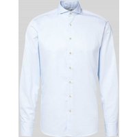 Stenstroms Body Fit Business-Hemd mit Haifischkragen in Bleu, Größe XXL von Stenstroms