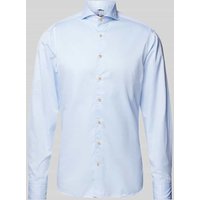 Stenstroms Regular Fit Freizeithemd aus Feintwill in Bleu, Größe L von Stenstroms
