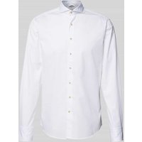 Stenstroms Regular Fit Freizeithemd aus Feintwill in Weiss, Größe XL von Stenstroms