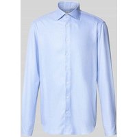 Stenstroms Regular Fit Business-Hemd mit Kentkragen Modell 'cuff' in Bleu, Größe 45 von Stenstroms