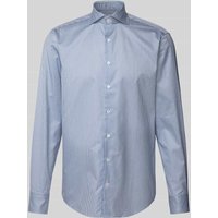 Stenstroms Slim Fit Business-Hemd mit Haifischkragen in Blau, Größe 43 von Stenstroms