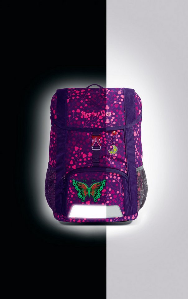 Step by Step JUNIOR Kinderrucksack Step by Step KID SHINE Rucksack-Set 'Butterfly Night Ina', 3-teilig Step by Step JUNIOR Kinderrucksack Step by Step KID SHINE Rucksack-Set 'Butterfly Night Ina', 3-teilig von Step by Step JUNIOR