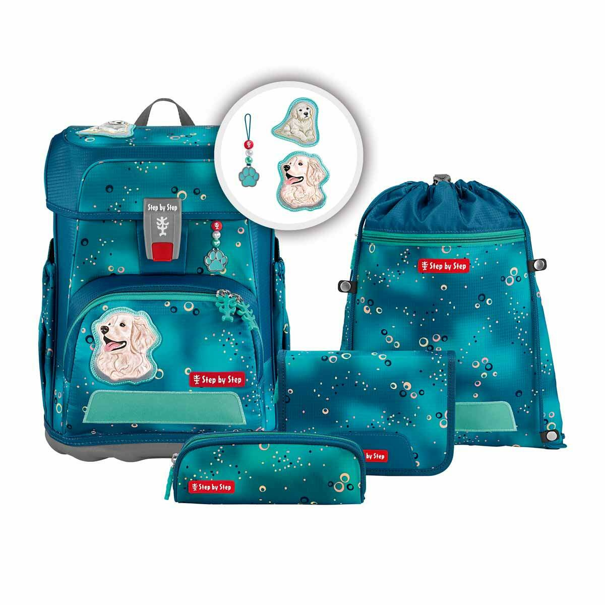 Schulrucksack Cloud Set 5tlg. Dogy Basty Türkis von Step by Step