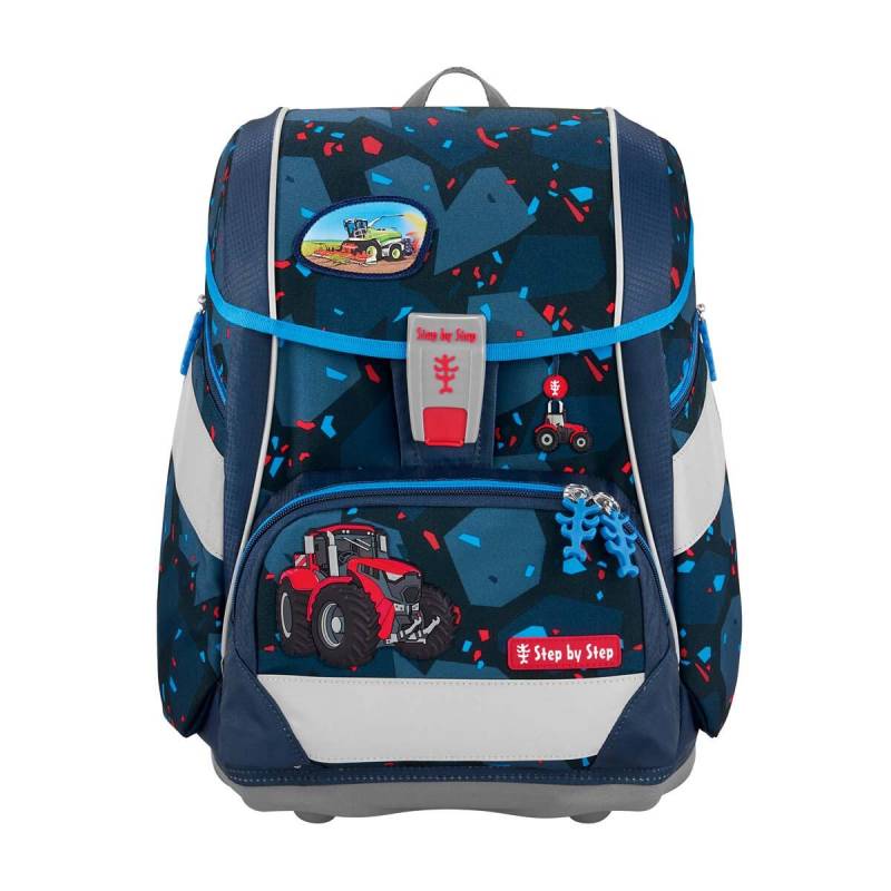 Step by Step - 2IN1 PLUS Schulranzen-Set Tractor Freddy, 6-teilig Dunkelblau von Step by Step