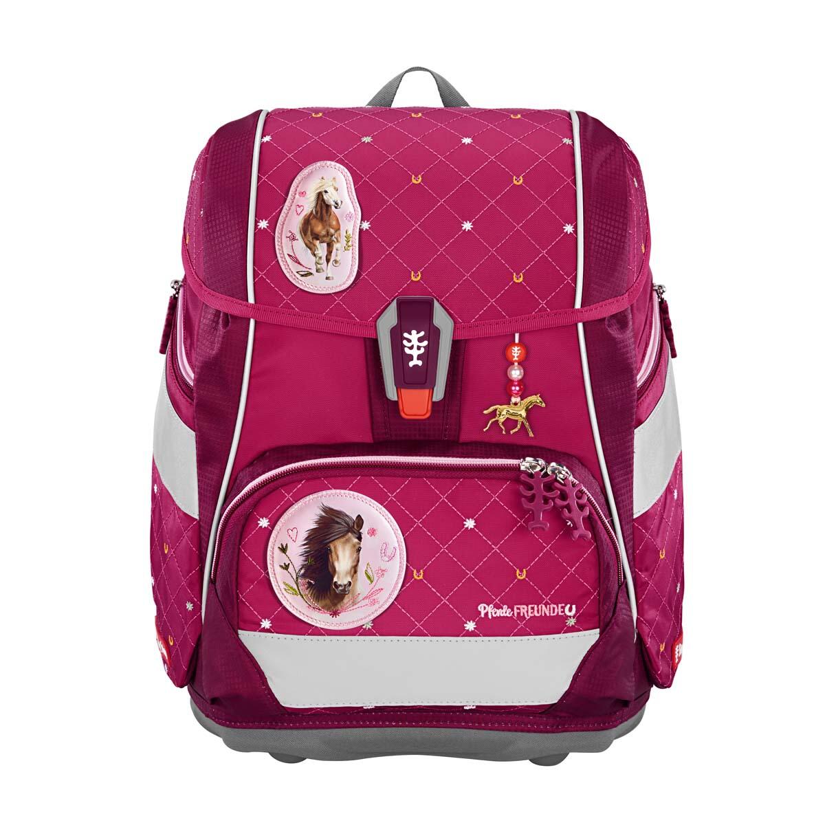 Step by Step - 2IN1 PLUS Spiegelburg Schulranzen-Set, Pferdefreunde Horse Love, 6-teilig Pink von Step by Step